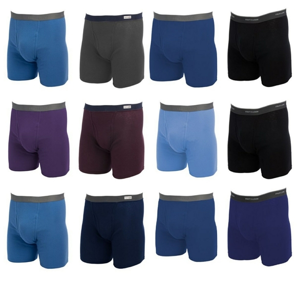 Fruit of the Loom Men's Tag- Free Assorted Boxer B - Picture 2 of 12